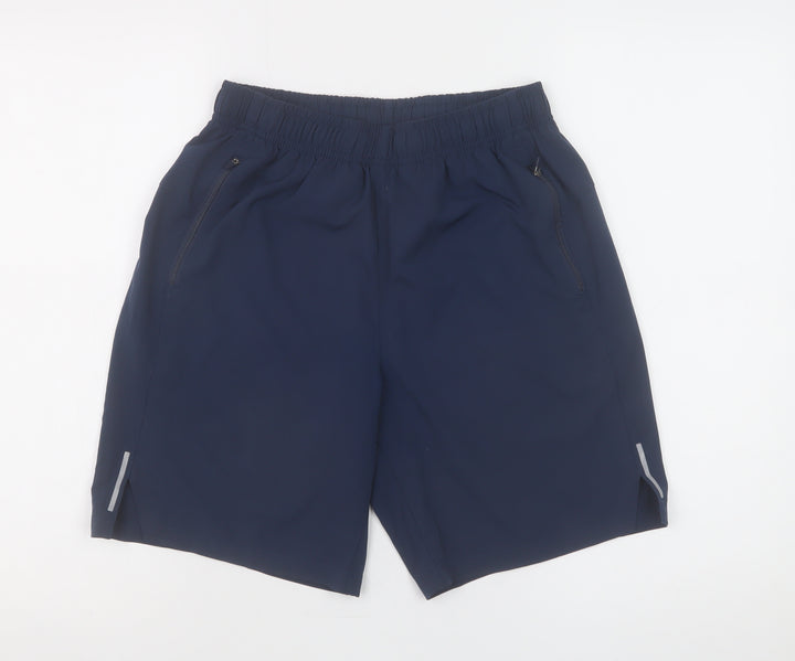 Dunnes Stores Men's Blue Small Athletic Quick Dry Sports Shorts