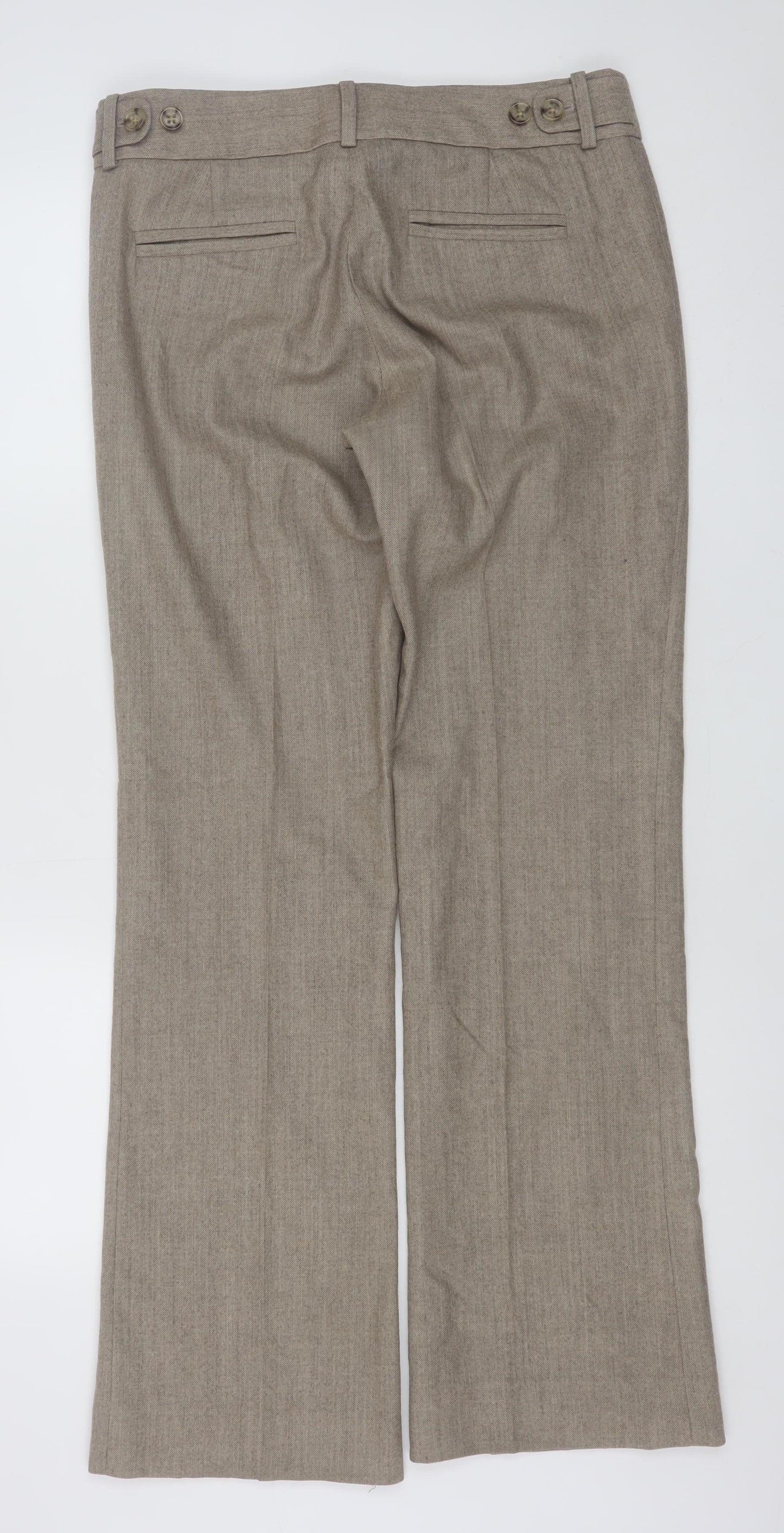 Banana Republic Women’s Beige Wool Stretch Dress Trousers Size 10 Martin Fit