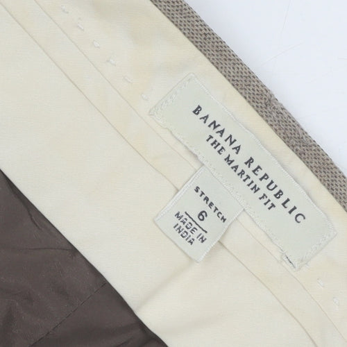 Banana Republic Women’s Beige Wool Stretch Dress Trousers Size 10 Martin Fit