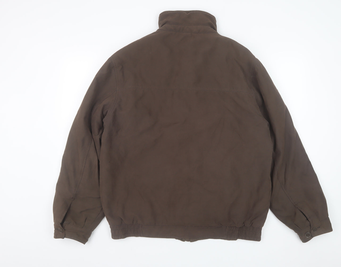 Dunnes Men's Brown XL Bomber Jacket Polyester Blend Casual Outerwear