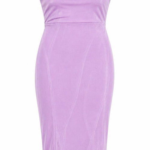 Cider Women’s Purple Bodycon Midi Dress Sleeveless Scoop Neck M
