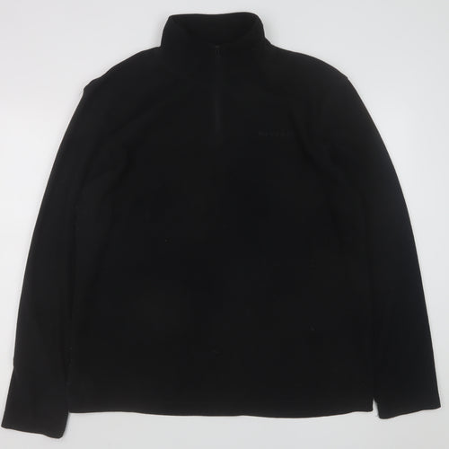 McKenzie Men’s Black Fleece 1/4 Zip Pullover Sweatshirt XL
