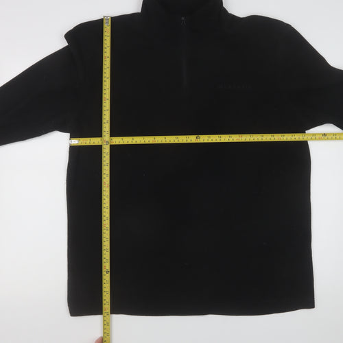 McKenzie Men’s Black Fleece 1/4 Zip Pullover Sweatshirt XL