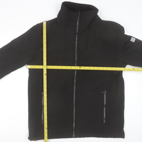 Regatta Mens Black L Softshell Jacket Windproof Water Resistant Outdoor Coat
