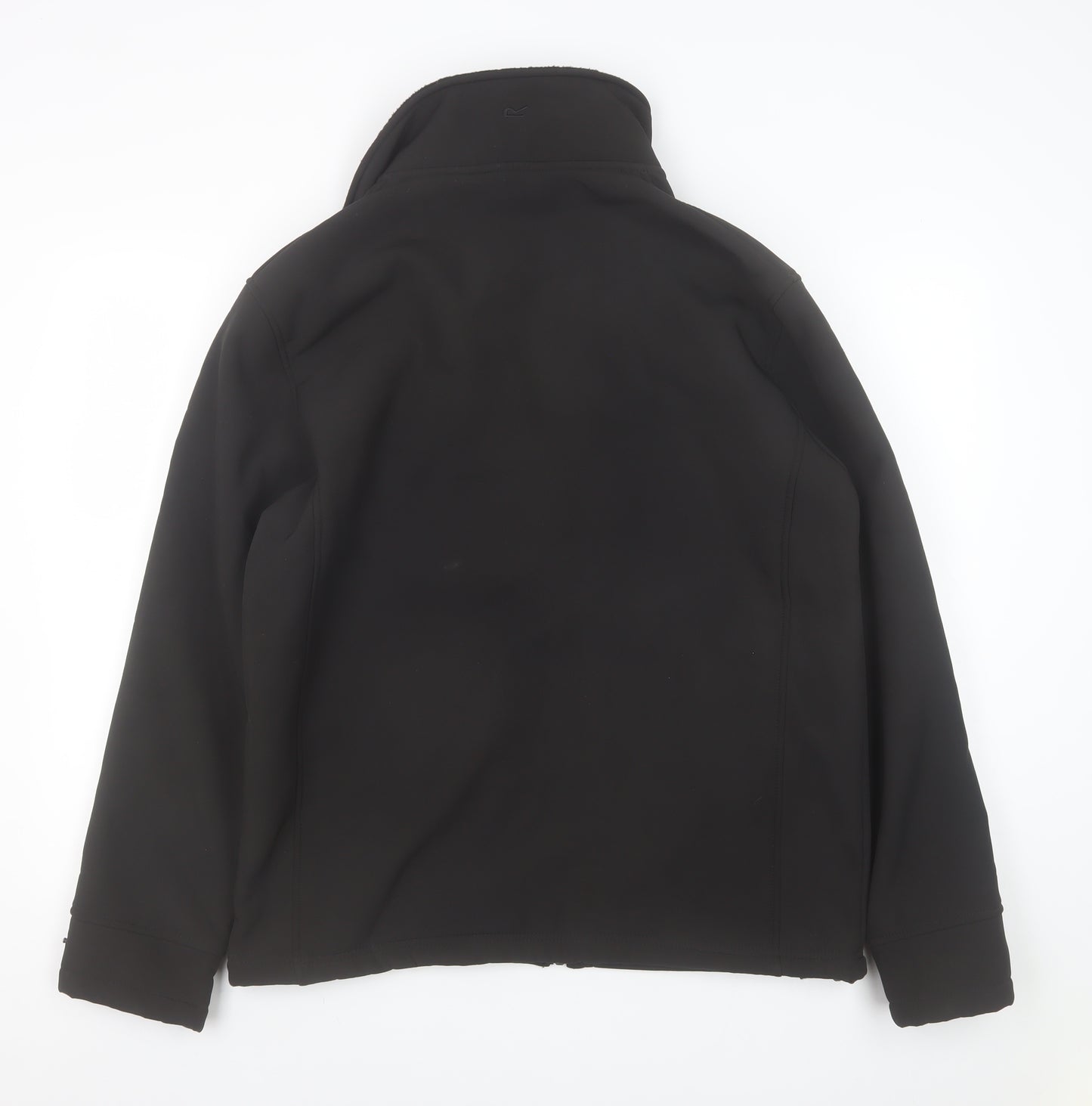 Regatta Mens Black L Softshell Jacket Windproof Water Resistant Outdoor Coat