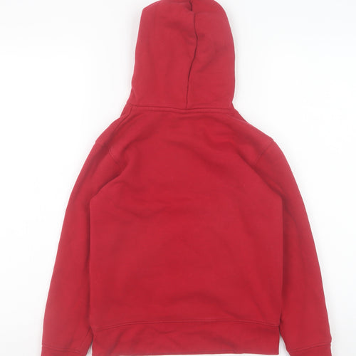 Jordan Boys Red Pullover Hoodie 8-10 Years Fleece Graphic Hooded Sweatshirt