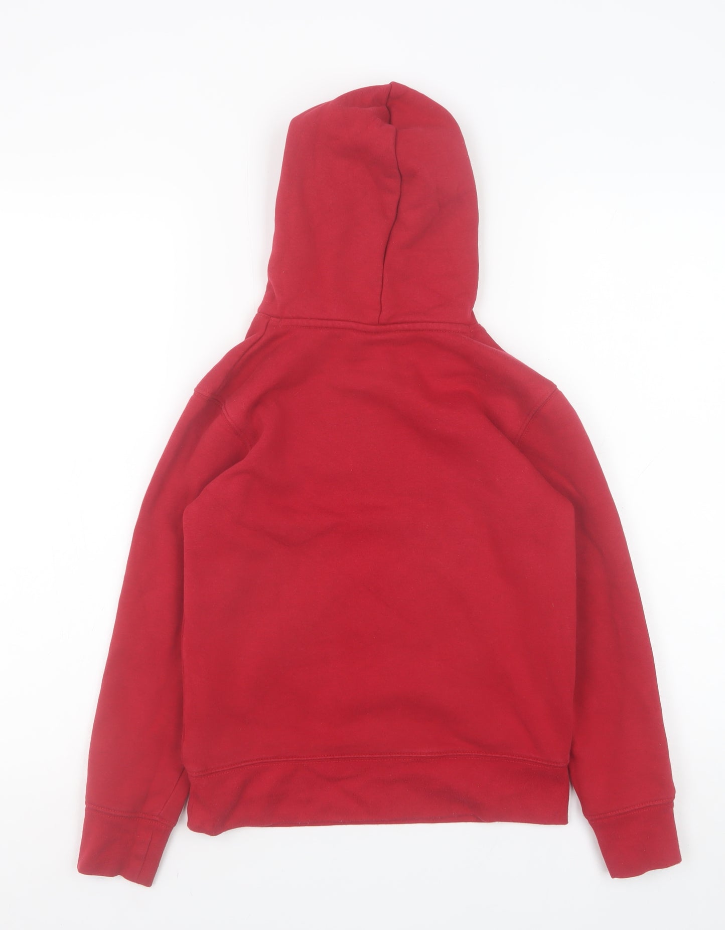 Jordan Boys Red Pullover Hoodie 8-10 Years Fleece Graphic Hooded Sweatshirt
