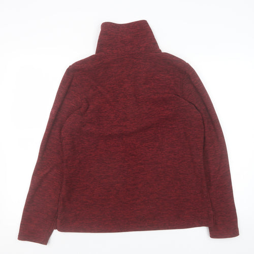 Regatta Great Outdoors Women Red 1/2 Zip Pullover Fleece UK 12