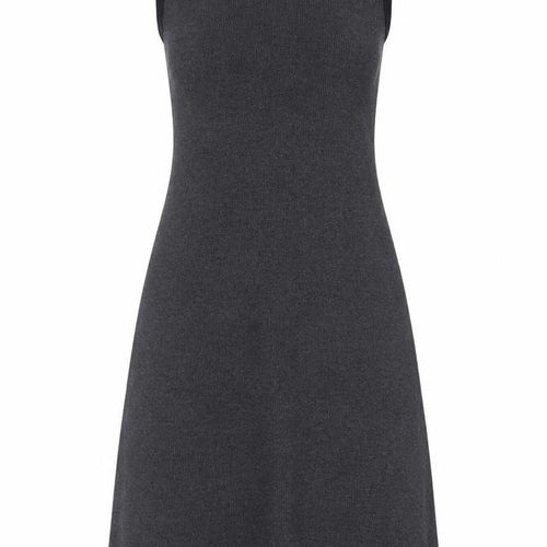 Primark Women Grey Sleeveless A-Line Knit Dress Size S