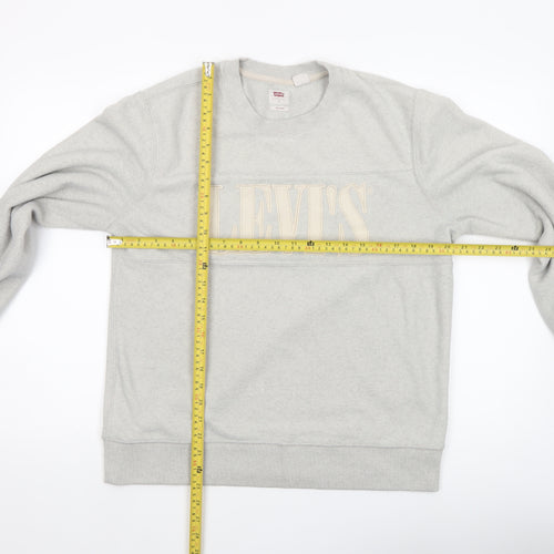 Levi's Men's Grey Relaxed Fit Crew Neck Sweatshirt Size S
