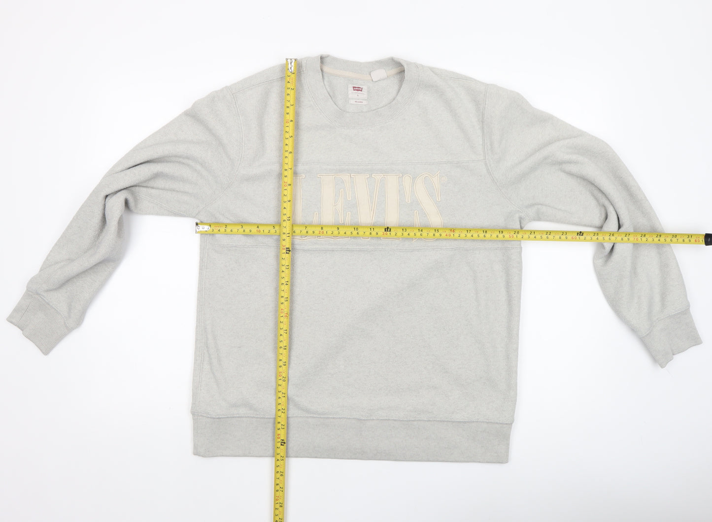 Levi's Men's Grey Relaxed Fit Crew Neck Sweatshirt Size S