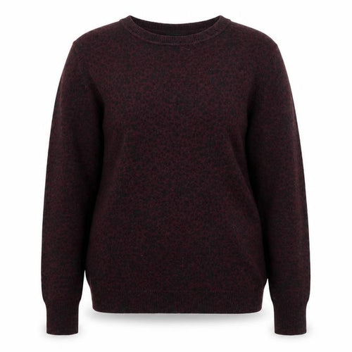 Warehouse Women Brown Animal Print Cotton Jumper Size 10