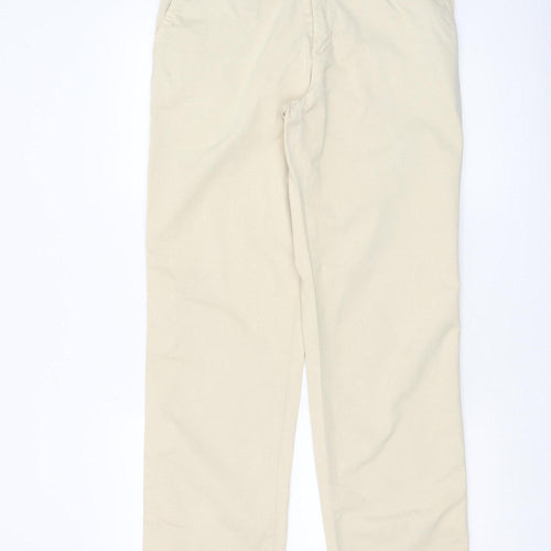 Lafaille Mens Beige Chino Trousers Size 34 Regular Cotton Comfort