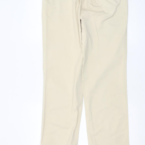 Lafaille Mens Beige Chino Trousers Size 34 Regular Cotton Comfort