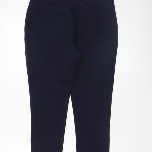 Dunnes Womens Black Stretch Slim Trousers Size 12