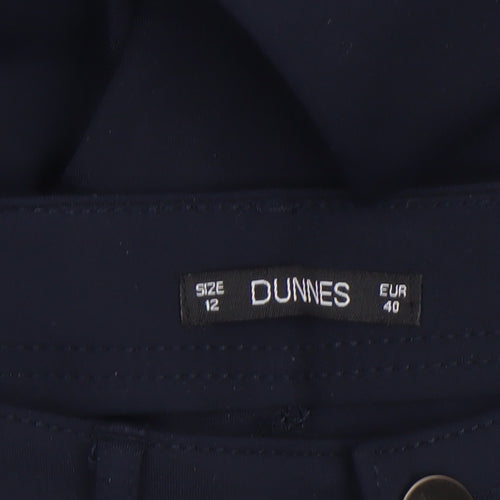 Dunnes Womens Black Stretch Slim Trousers Size 12
