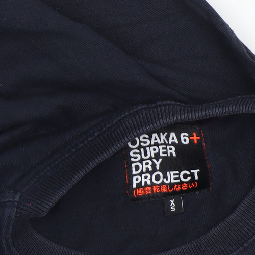 Superdry Men's Navy Osaka 6 Graphic Print T-Shirt XS