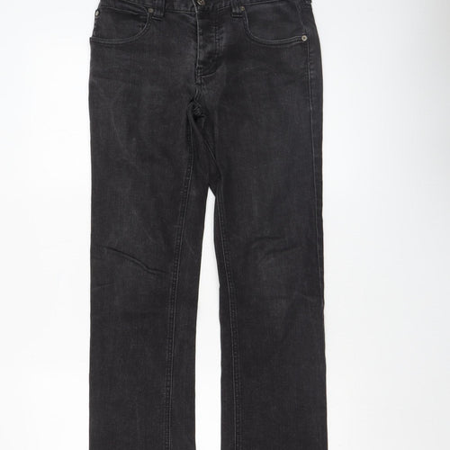 DC Mens Black Slim Fit Straight Stretch Denim Jeans Size M