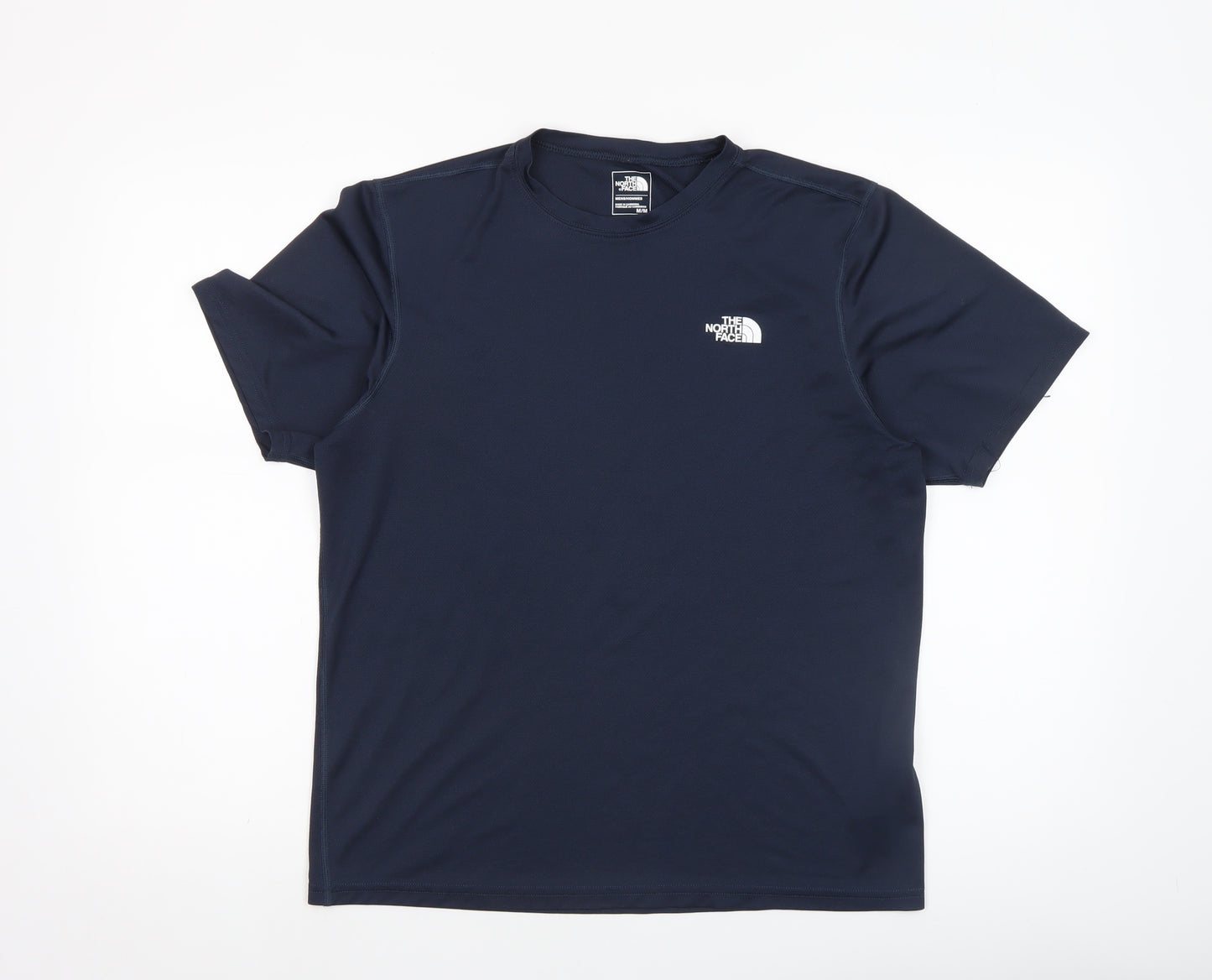 The North Face Men's Blue Polyester Short Sleeve Active T-Shirt M