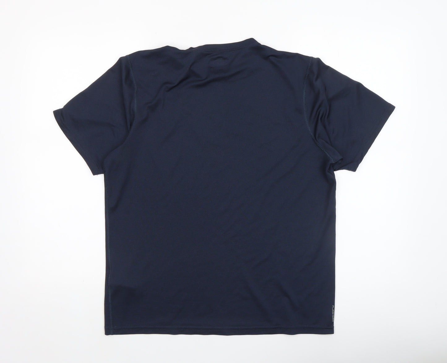 The North Face Men's Blue Polyester Short Sleeve Active T-Shirt M