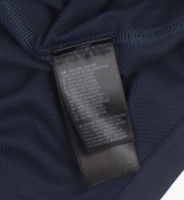 The North Face Men's Blue Polyester Short Sleeve Active T-Shirt M