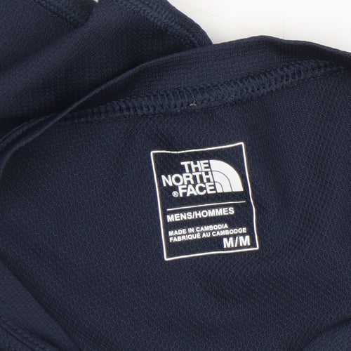 The North Face Men's Blue Polyester Short Sleeve Active T-Shirt M