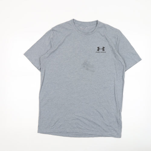 Under Armour Men's Grey Medium Loose Fit Sports T-Shirt