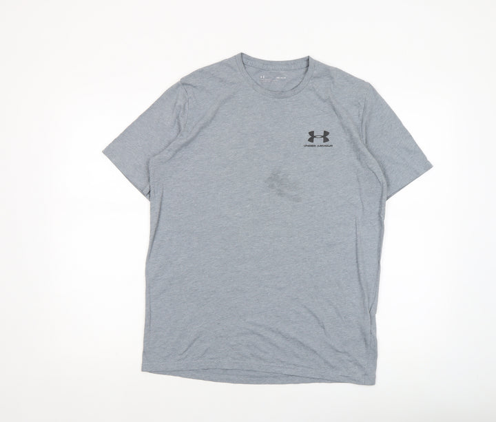 Under Armour Men's Grey Medium Loose Fit Sports T-Shirt