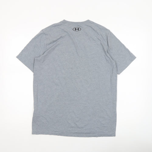 Under Armour Men's Grey Medium Loose Fit Sports T-Shirt