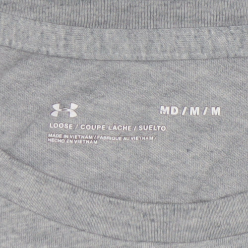 Under Armour Men's Grey Medium Loose Fit Sports T-Shirt
