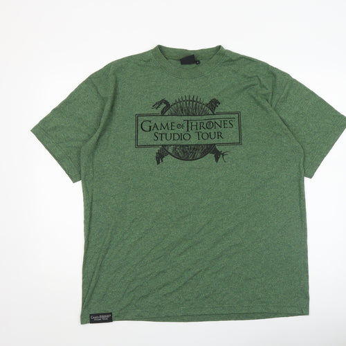 Game of Thrones Studio Tour Green Men's L Graphic T-Shirt