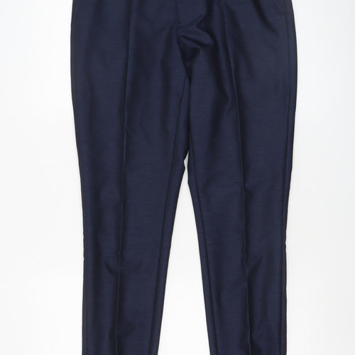 Taylor & Wright Men's Blue 30R Dress Pants Regular Fit Formal Trousers
