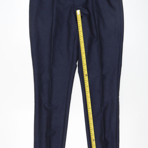Taylor & Wright Men's Blue 30R Dress Pants Regular Fit Formal Trousers
