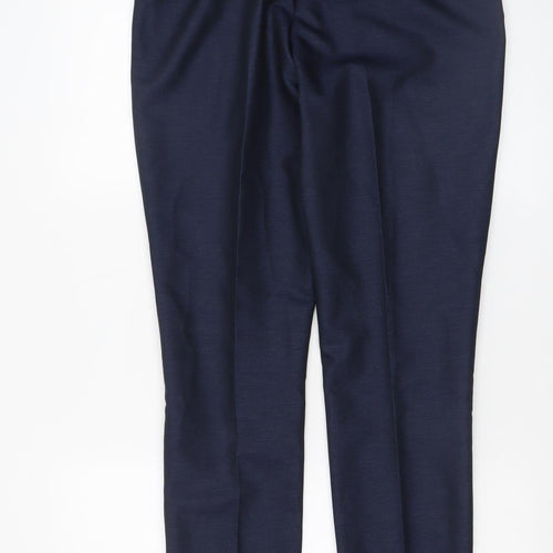 Taylor & Wright Men's Blue 30R Dress Pants Regular Fit Formal Trousers