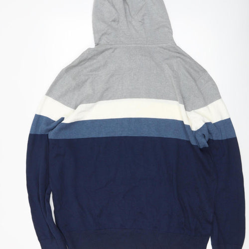 Bench Men’s Multicoloured 2XL Hooded Striped Pullover Jumper