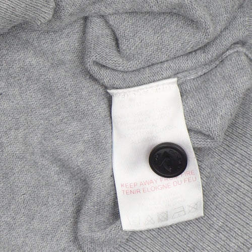 McKenzie Men's Grey Colour Block Crew Neck Jumper Size M