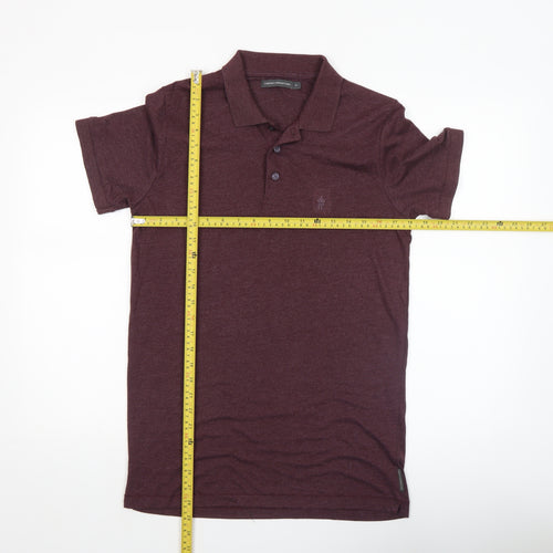 French Connection Men’s Brown Cotton Blend Polo Shirt Size M