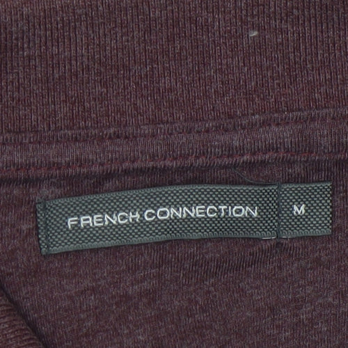 French Connection Men’s Brown Cotton Blend Polo Shirt Size M