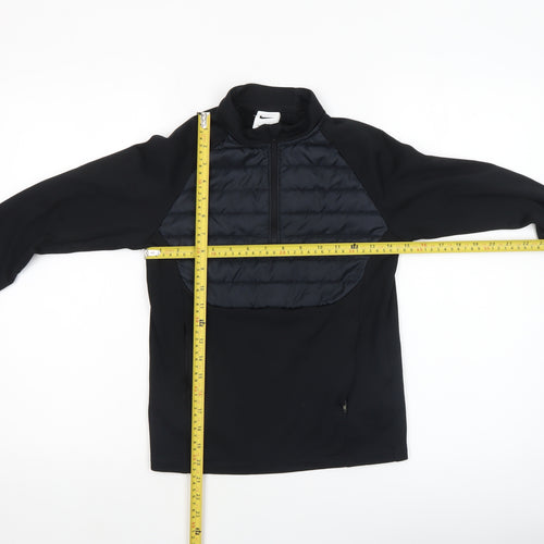 Nike Boys Black Therma-Fit 1/4 Zip Pullover Sweatshirt M