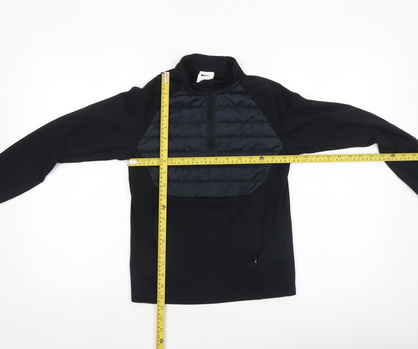 Nike Boys Black Therma-Fit 1/4 Zip Pullover Sweatshirt M