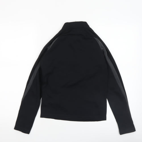 Nike Boys Black Therma-Fit 1/4 Zip Pullover Sweatshirt M