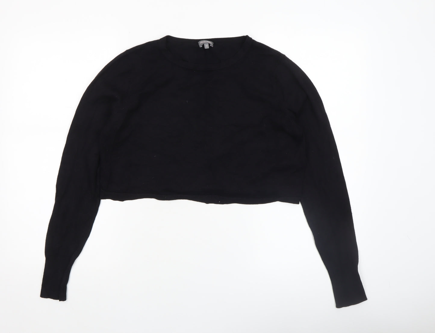 Phase Eight Womens Black Size 14 Crew Neck Knit Jumper