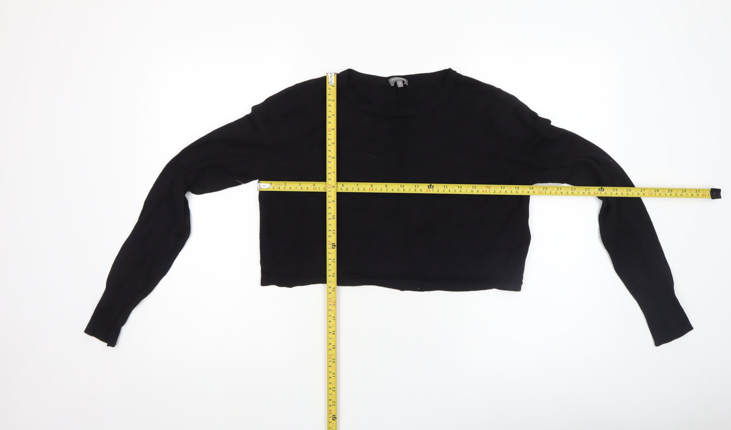Phase Eight Womens Black Size 14 Crew Neck Knit Jumper