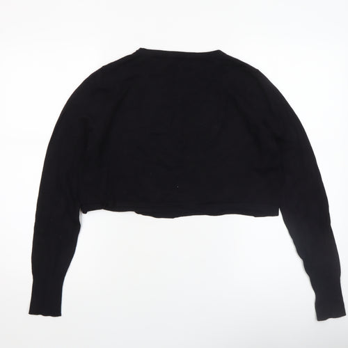 Phase Eight Womens Black Size 14 Crew Neck Knit Jumper