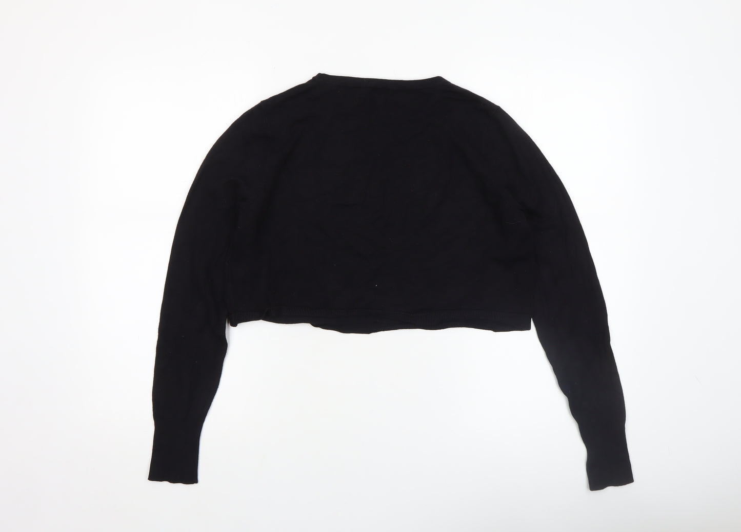 Phase Eight Womens Black Size 14 Crew Neck Knit Jumper