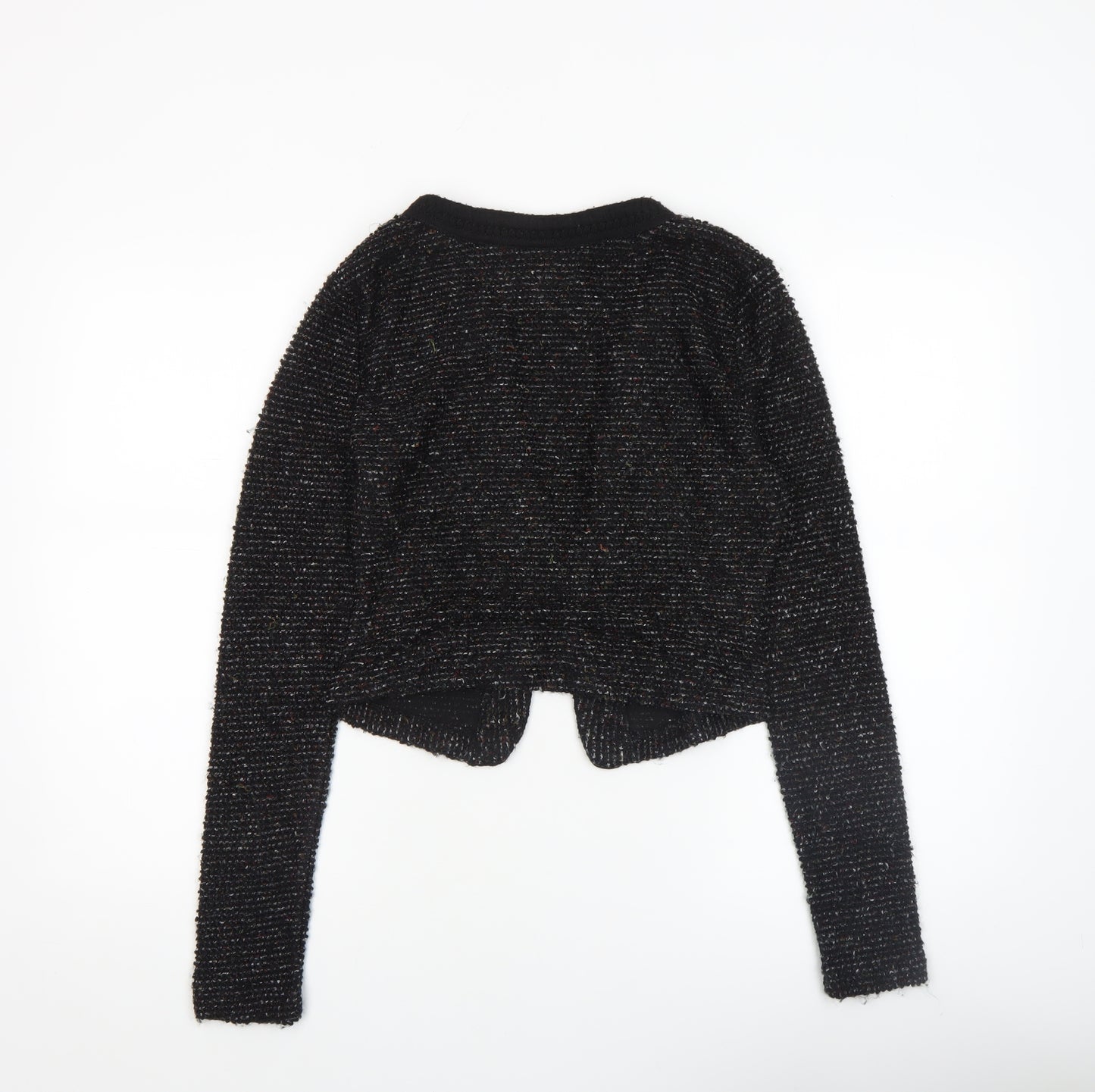 Vila Womens Black Knit Cardigan Small Long Sleeve Blazer Style