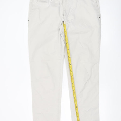 Brax Men's Beige Chino Trousers Size 38/34 Cotton Blend Casual