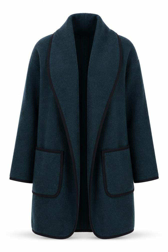 Marks and Spencer Women’s Petite Green Wool Blend Coatigan M