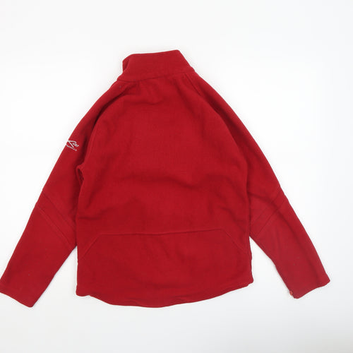 Regatta Boys Red Fleece Jacket 13-14 Years Full Zip Outdoor Warm Top