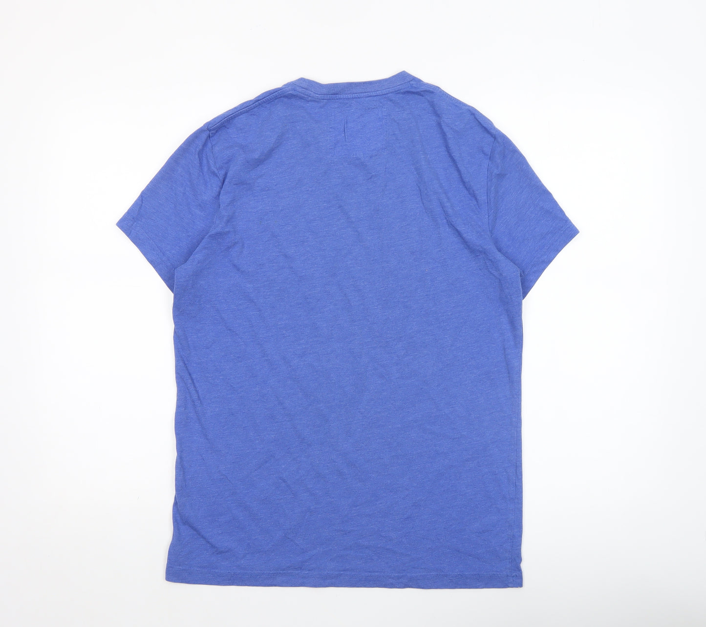 Jack Wills Men Blue Graphic Sports T-Shirt S Crew Neck Cotton Blend